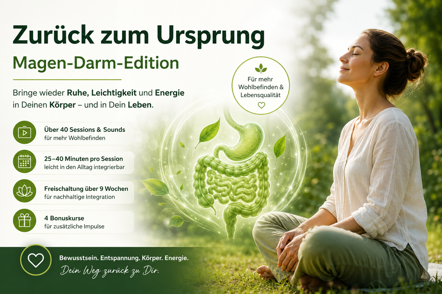 Magen-Darm-Wohlbefinden und mehr Leichtigkeit und Energie